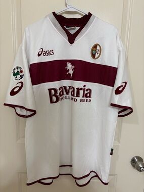 ASICS Torino FC 2004/05 Fontana Away Soccer Jersey Size XL
